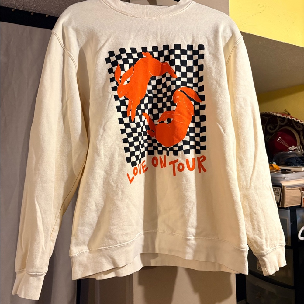 Harry Styles Love On Tour Cream Pullover Sweatshirt